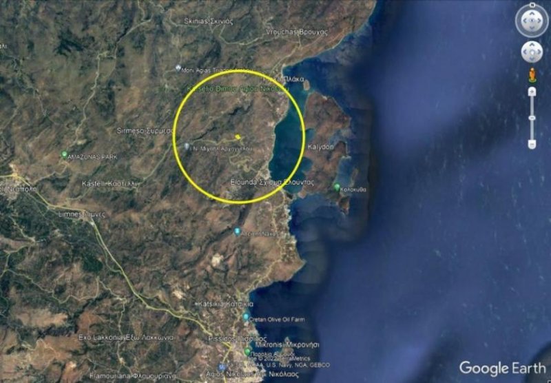 Kato Pine Kreta, Kato Pine: Großes Baugrundstück mit Meerblick nahe Elounda zum Verkauf Grundstück kaufen